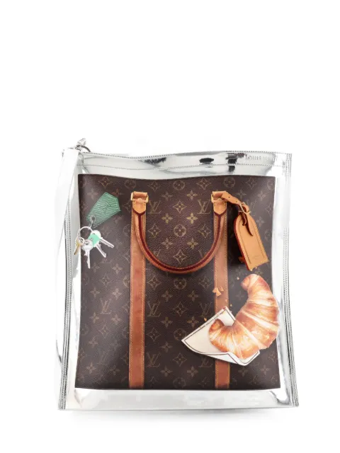 Louis Vuitton Pre-Owned Freezer Sac Plat Bag Printed Mirror Coated Canvas tote bag Brown PGSLNSNE1BKL9376