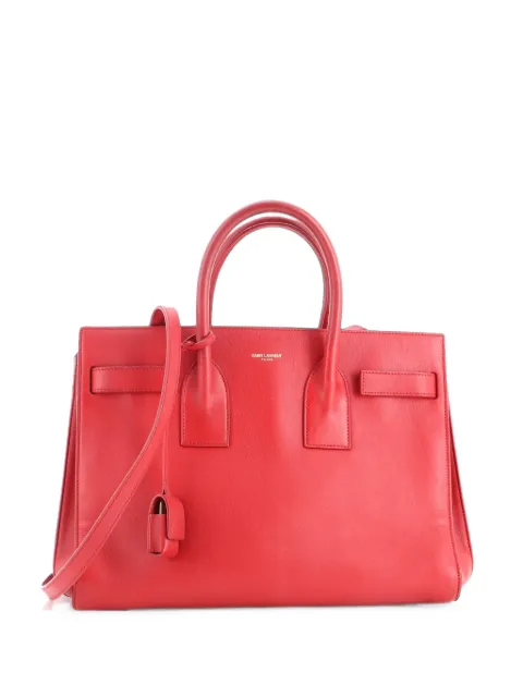 Saint Laurent Pre-Owned Sac de Jour Bag Leather Small satchel Red WTZQBQ9YJF6409JK
