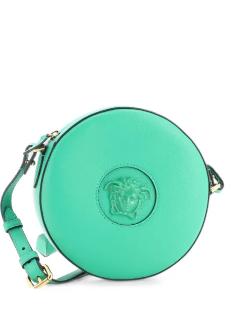 Versace Pre-Owned La Medusa Round Camera Bag Leather Small crossbody bag Green SCKTCLAE9YE2C0NZ