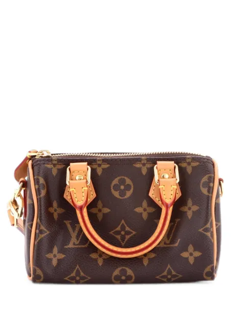 Louis Vuitton Pre-Owned Speedy Bandouliere NM Bag Monogram Canvas Nano crossbody bag Brown V83S75MNEU6HFB65