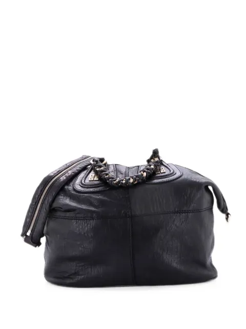 Givenchy Pre-Owned Chain Wrap Nightingale Leather Medium satchel Black VIDH6AW16A9TFIK3