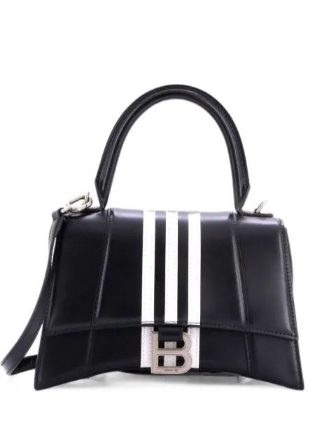 Balenciaga Pre-Owned x adidas Hourglass Top Handle Bag Leather Small satchel Black A0MQYEU5RNN24XR2