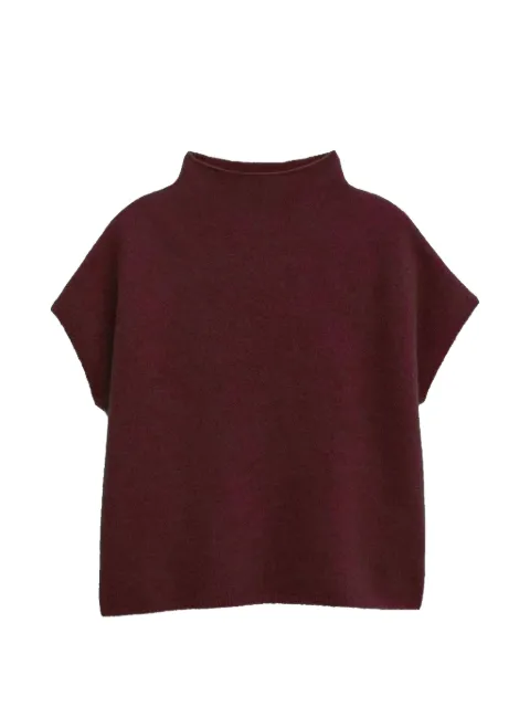 Filippa K high-neck cap-sleeve sweater Red 29611