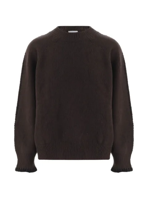 OLIVER LATTUGHI raglan-sleeve cashmere sweater Brown D307RC