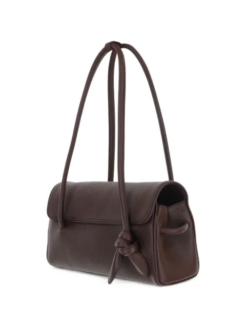 Jacquemus knot-detail pebbled leather tote bag Brown BAW00467AC03A03