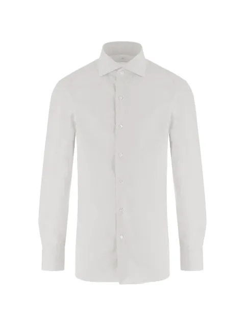 Finamore 1925 Napoli long-sleeved cotton shirt White C0239