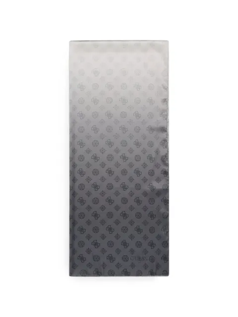 GUESS USA monogram-print gradient-effect scarf Grey AW5308POL03
