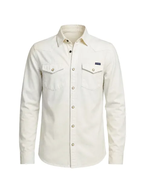 Superdry Western-style panelled shirt Neutrals M4010505A