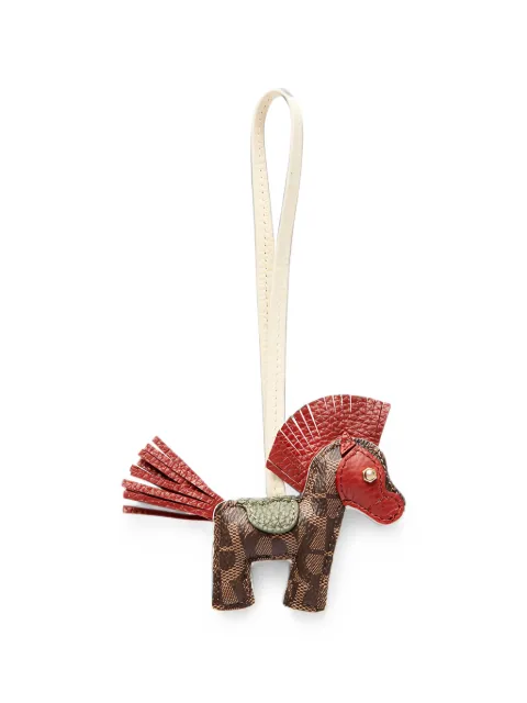 AIGNER horse-shape fringe-detail keyring Neutrals 160149