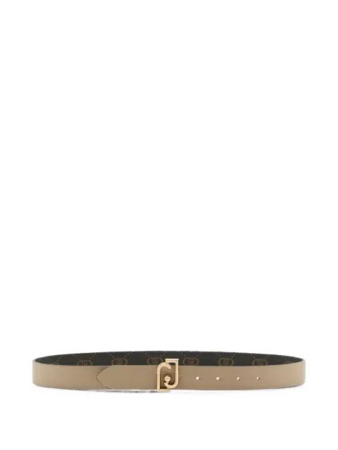 LIU JO logo-plaque monogram-pattern belt Neutrals AF5239E005351308