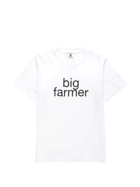 Service Works Big Farmer slogan-print T-shirt White SW124