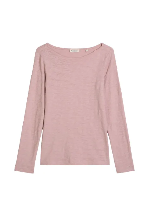 Marc O'Polo Submarine long-sleeve slub-jersey T-shirt Pink 5000014390