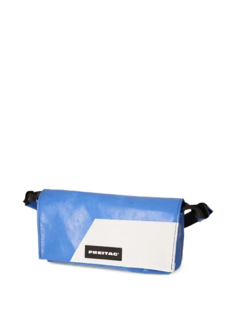FREITAG Laura two-tone logo-patch shoulder bag Blue F171