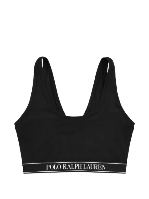 Polo Ralph Lauren logo-waistband bralette Black 298912567001