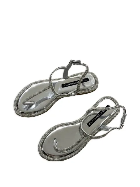 TWENTY FOURHAITCH Torimbia crystal-embellished sandals Silver S0073ARG62P