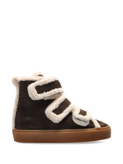 Inuikii touch-strap high-top sneakers Brown 10010040151