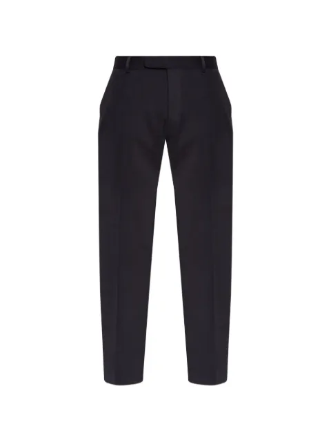 Brioni Pienza pressed-crease trousers Blue RPZA0LPD023