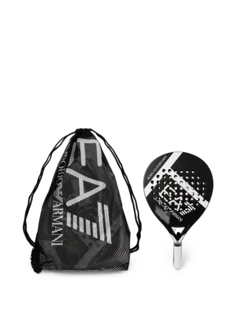 Ea7 Emporio Armani logo-print paddle racket Black 7X000857AF15390
