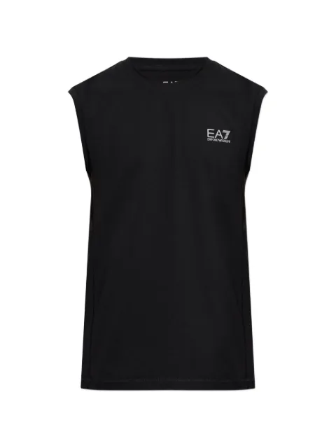 Ea7 Emporio Armani logo-print sleeveless T-shirt Black 7M002176AF26761