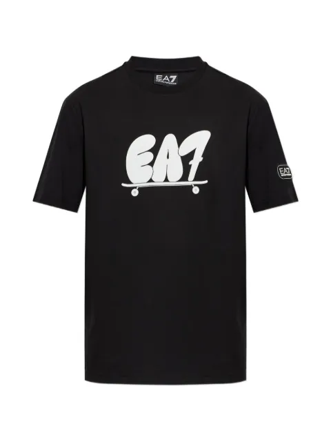 Ea7 Emporio Armani logo-print short-sleeve T-shirt Black 7M002122AF13741