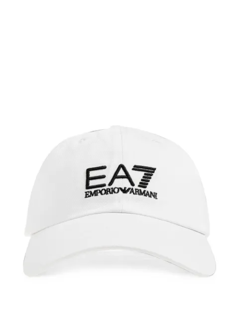 Ea7 Emporio Armani logo-embroidered baseball cap White 7X000592AF15502