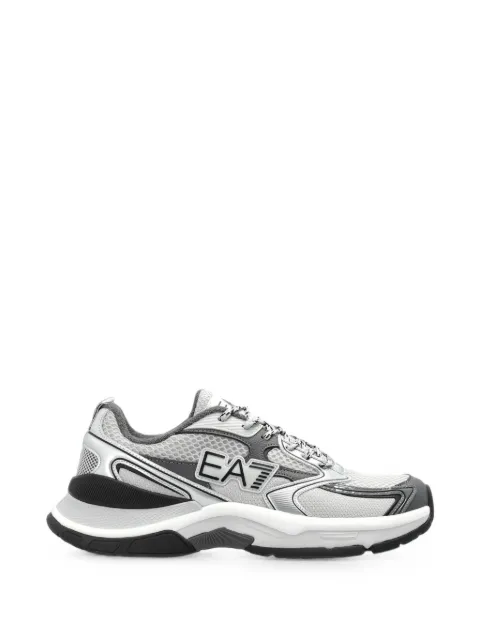 Ea7 Emporio Armani Predator logo-appliqué panelled sneakers Grey X8X249XK446