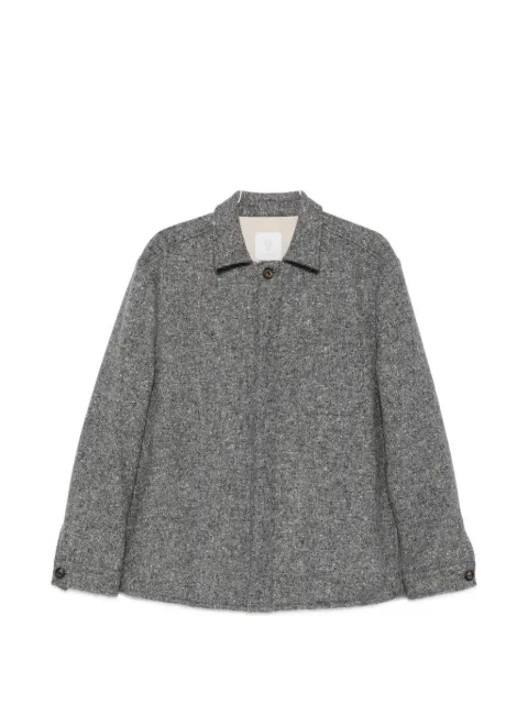 Eleventy marl-effect button-up jacket Grey N75GIAN05TES0N073