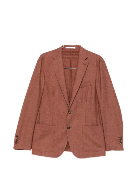 Eleventy single-breasted notched-lapels jacket Red N75GIAK09TES0N047