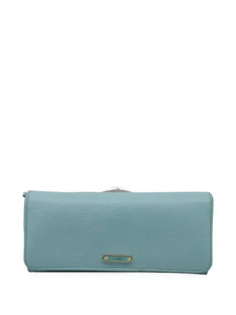 Fendi Pre-Owned 2014 Continental leather wallet Blue GILTPUUSSM787191W