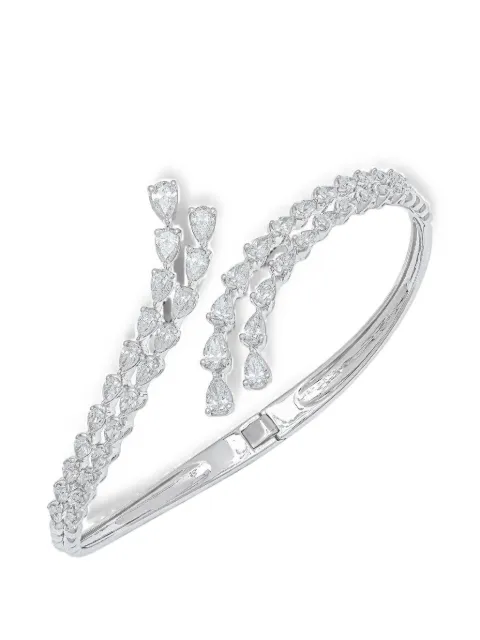 ARZANO diamond open wrap bracelet Silver DBD0833WGWDBA
