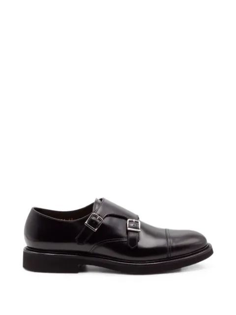 Doucal's double-buckle leather shoes Black DU3581GENOUF007NN00