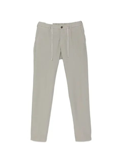 Eleventy drawstring-waistband straight-leg trousers Green N75PANB21TET0K005