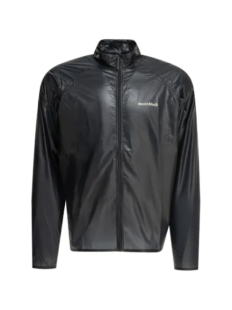 Montbell EX Light Wind logo-print zip-up jacket Black 2303136