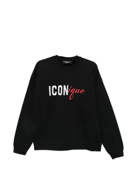 DSQUARED2 Iconique logo-print sweatshirt Black S78GU0091D25029