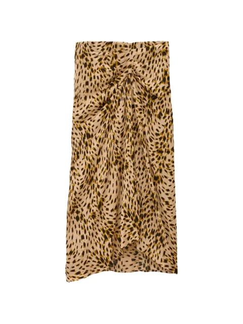 Ba&Sh Hoema leopard-print midi skirt Neutrals 1H26HOEM