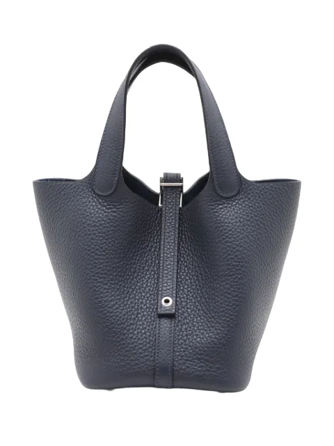 Hermès Pre-Owned 2020-2026 Clemence Picotin Lock 18 handbag Blue RHS787JK3DV82RRU