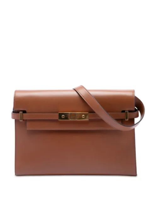 Saint Laurent Pre-Owned 2021 Medium Smooth Calfskin Manhattan shoulder bag Brown HZJ03RKUM4JIUPBF