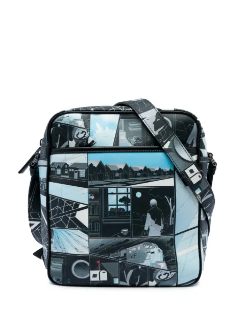 Prada Pre-Owned 2018 James Jean Vitello Comic Print Messenger Bag crossbody bag Black 58ELQJFEL5U0XE42