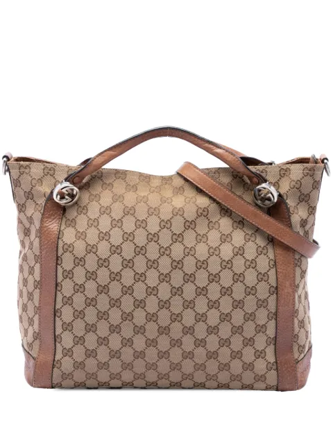 Gucci Pre-Owned 2016-2026 Medium GG Canvas Miss GG satchel Neutrals 45JG7U5OQLPFRZ10