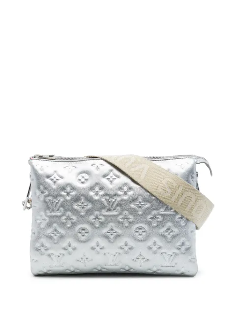 Louis Vuitton Pre-Owned 2021 Monogram Embossed Puffy Lambskin Coussin PM satchel Silver 8LAJ3RQ6D6D5B4KA