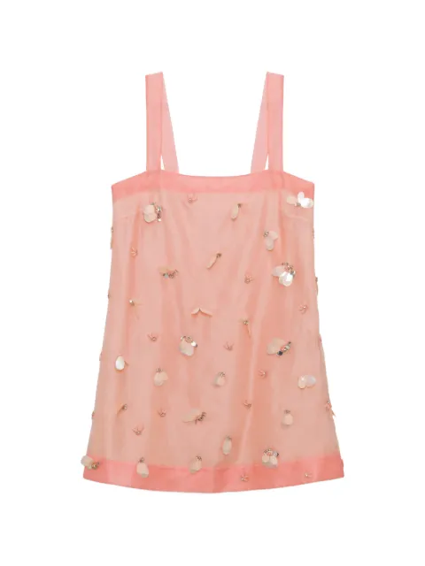 SIMKHAI Sumi embellished organza mini dress Pink 4261260EOBUBBLEGU