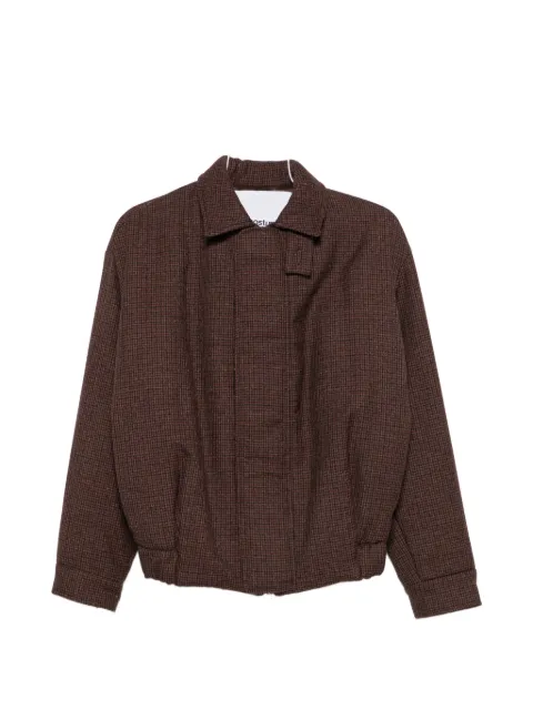 Costumein houndstooth-pattern zip-up jacket Brown 26F49MARLEYBATH