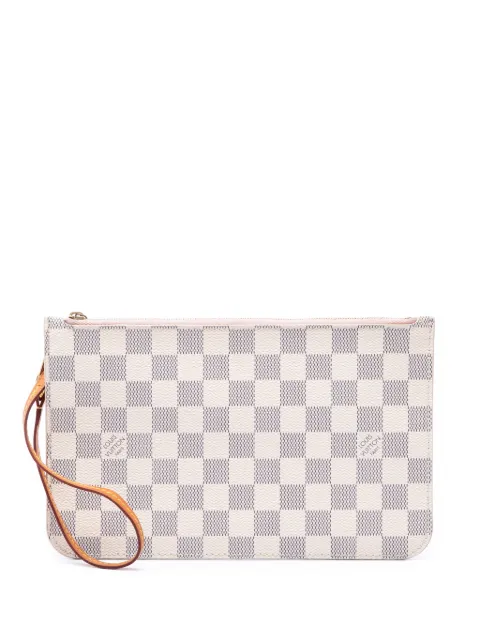 Louis Vuitton Pre-Owned 2018 Damier Azur Neverfull MM pouch White QDUZWESUVQZMQW2H