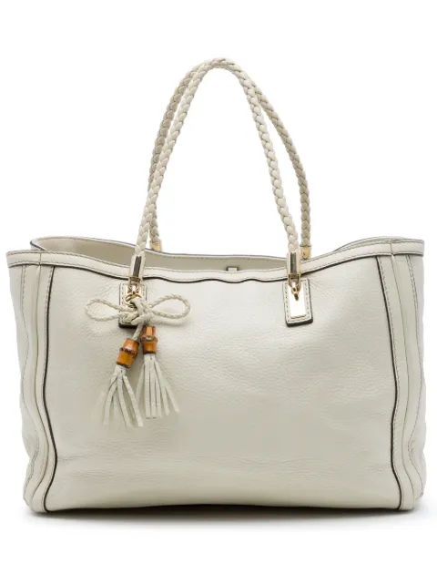 Gucci Pre-Owned 2016-2026 Calfskin Bella tote bag White 0JD2W0NDREDFDHN2
