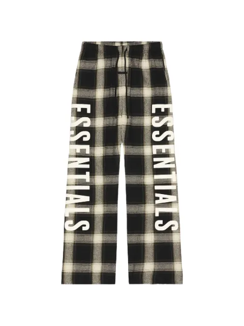 FEAR OF GOD ESSENTIALS Essentials plaid-check trousers Grey RW00309
