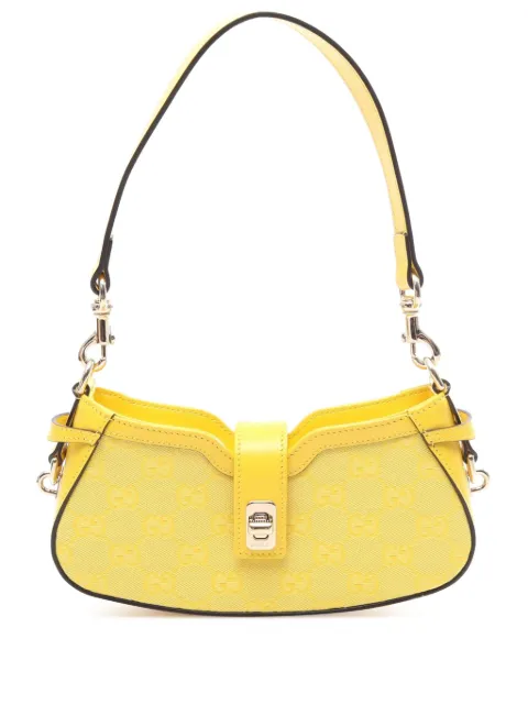 Gucci Pre-Owned 2020-2026 Mini GG Canvas Moon Side shoulder bag Yellow B7NURVJP8ZC24SAI