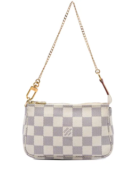 Louis Vuitton Pre-Owned 2020 Damier Azur Mini Pochette Accessoires handbag White 8X8PRO8X5DX9RQ4Y