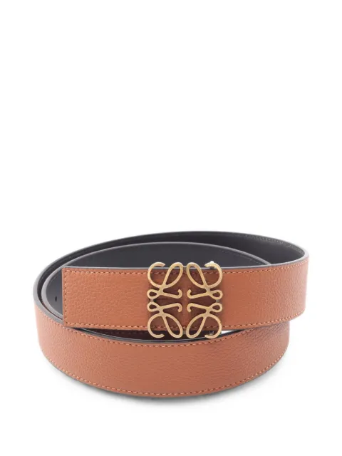 Loewe Pre-Owned Anagram reversible belt Brown 1101784