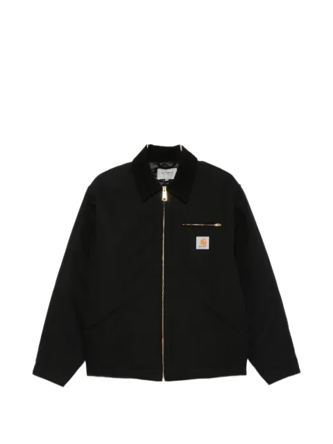 Carhartt WIP OG Detroit logo-patch zip-up shirt jacket Black I027358