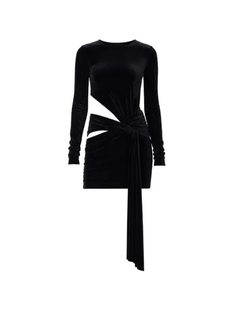 Amazuìn Anouk cut-out draped mini dress Black 13ANOUVJB